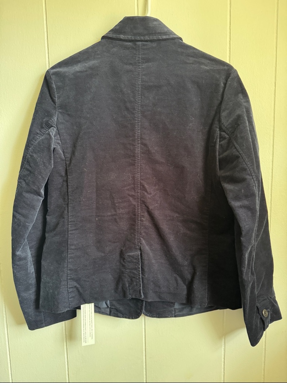 NWT Poetry Blazer Jacket Navy Cotton Velvet Twill Sz 4 - Picture 8 of 8
